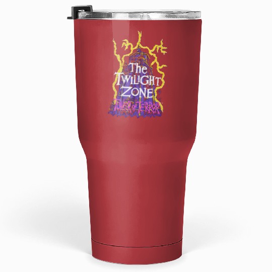 90s Disney Mens XL Twilight Zone Tower of Terror Double Sided Tumblers 30 oz
