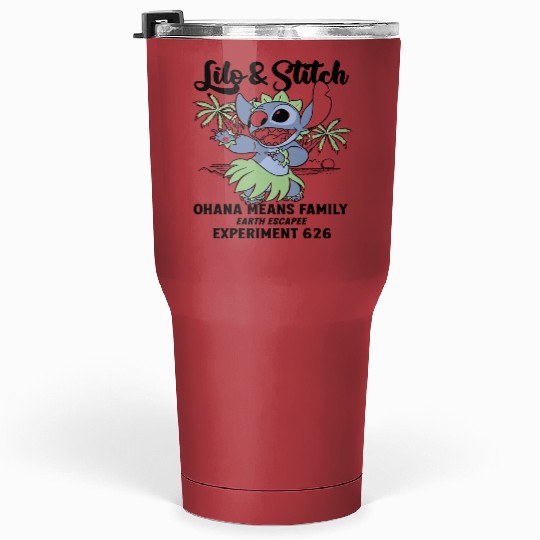 Disney Lilo Stitch Aloha Hawaii Tumblers 30 Oz, Ohana Means Family Tumblers 30 Oz