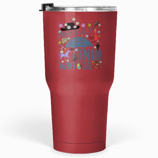 Disney Mary Poppins Tumblers 30 Oz, Practically Perfect in Every Way Tumblers 30 Oz
