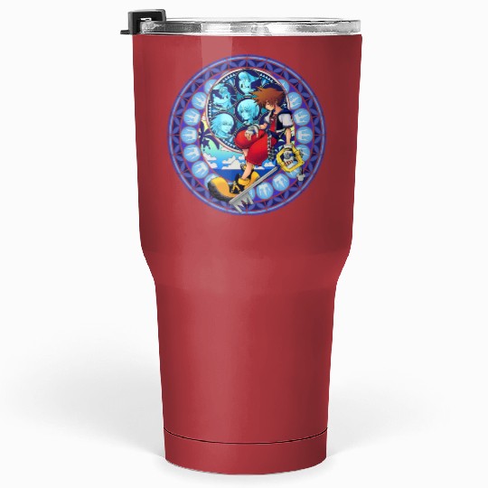 Disney Kingdom Hearts Sora Stained Glass Tumblers 30 Oz