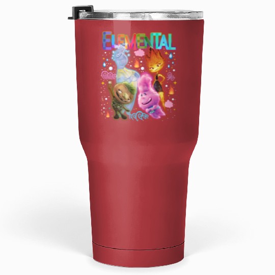Disney Elemental 2023 Tumblers 30 Oz, Ember Wade Clod Gale Elemental Tumblers 30 Oz, WDW Disneyland Tumblers 30 Oz