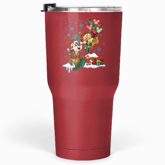 Discover Disney Chip & Dale Christmas Tumblers 30 Oz