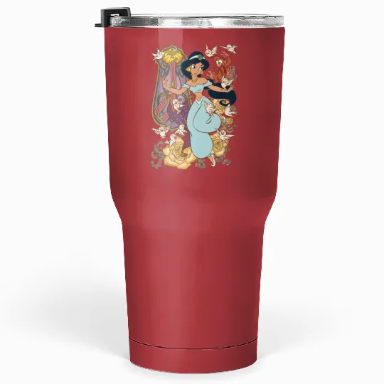 Princess Jasmine Aladdin  Color Tumblers 30 Oz, Disney Tumblers 30 Oz