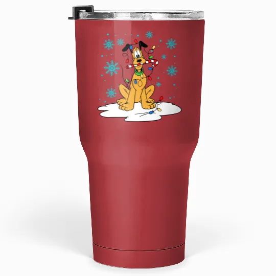 Disney Christmas Tumblers 30 Oz, Pluto Christmas Tumblers 30 Oz, Disney Pluto Tumblers 30 Oz