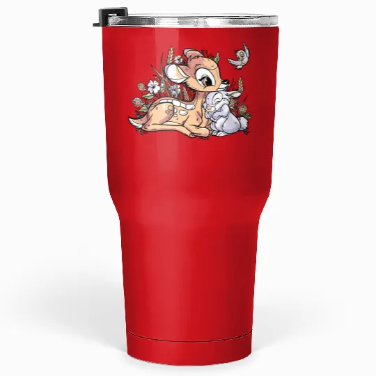 Cute Disney Bambi And Thumper Retro Vintage Tumblers 30 Oz, Magic Kingdom Holiday Trip Tumblers 30 Oz