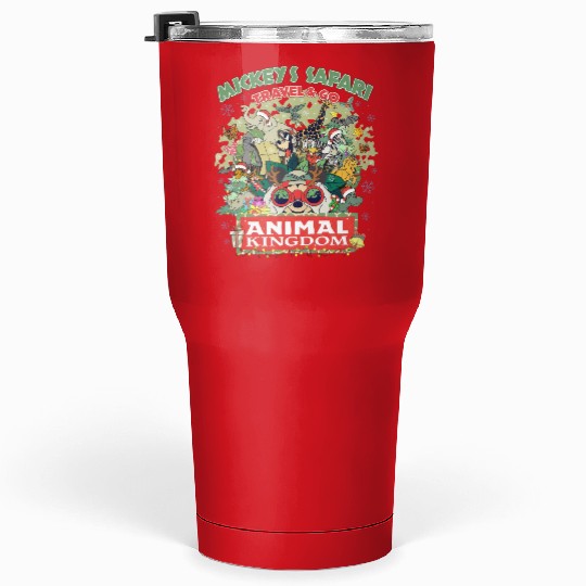Disney Animal Kingdom Christmas Tumblers 30 Oz, Mickey & friends Safari mode Tumblers 30 Oz, Disney Park Tumblers 30 Oz, Disneyland Christmas Tumblers 30 Oz