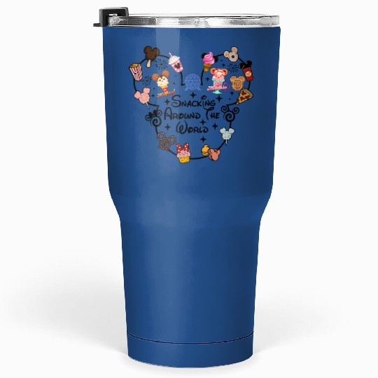 Snacking Around the World Tumblers 30 Oz, Disney Snacks Tumblers 30 Oz, Epcot Tumblers 30 Oz,