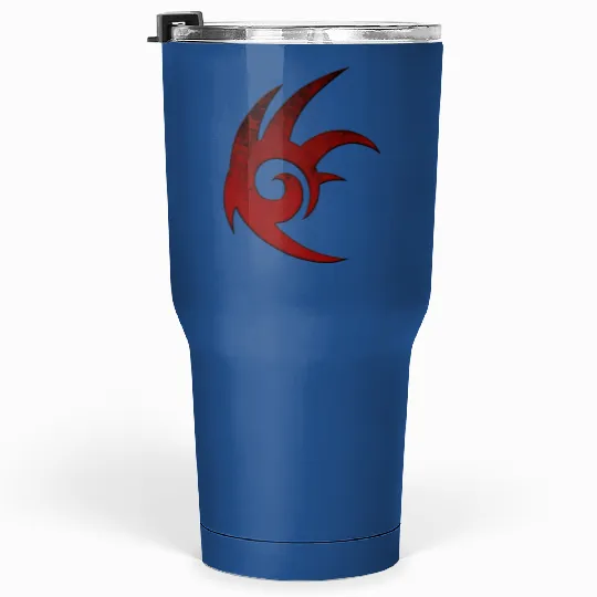 shadow the hedgehog logo by roosterteethfan d45pzu Tumblers 30 Oz