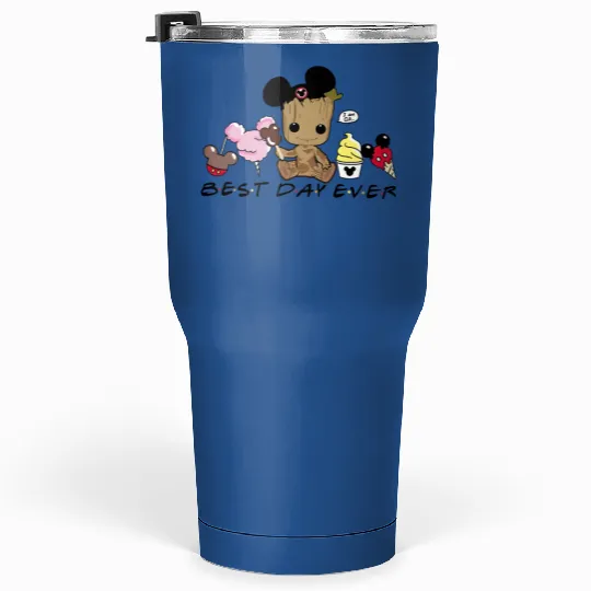 Groot Best day ever Tumblers 30 Oz, Disney snacks Tumblers 30 Oz, Cute Baby Groot Disney trip Tumblers 30 Oz, Disney world