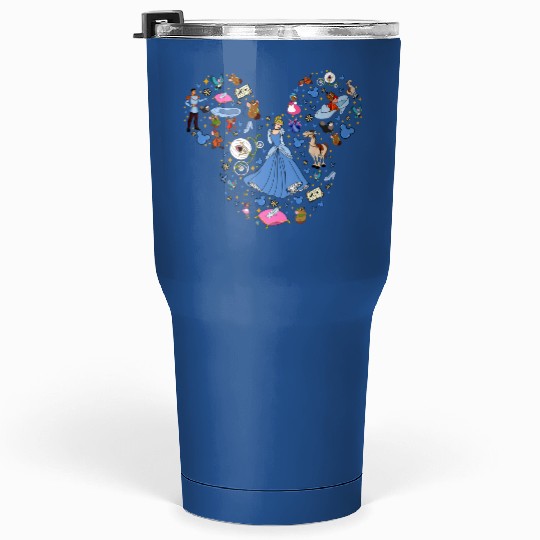 Cinde Tumblers 30 Oz, Disney Princess Tumblers 30 Oz, Cinde Character Tumblers 30 Oz