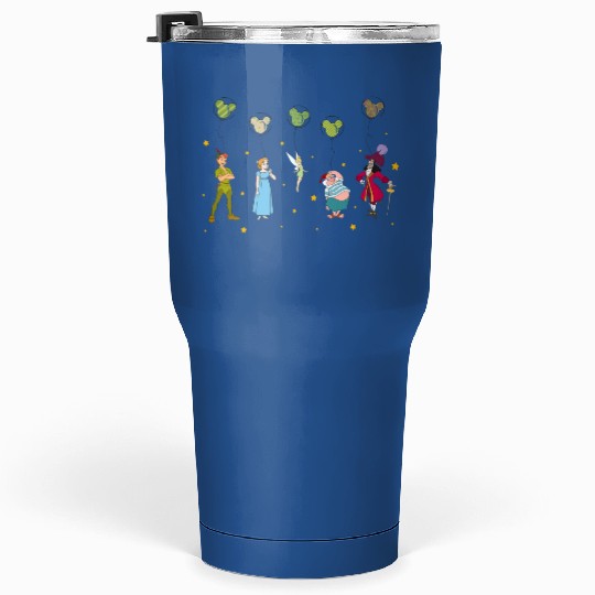Retro Peter Pan Disney World Tumblers 30 Oz Balloon Tumblers 30 Oz Peter Pan Characters Tumblers 30 Oz