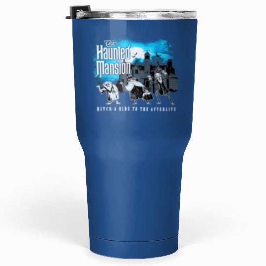 Hitch A Ride To The Afterlife Hitchhiking Ghosts Tumblers 30 Oz, Disney The Haunted Mansion Tumblers 30 Oz