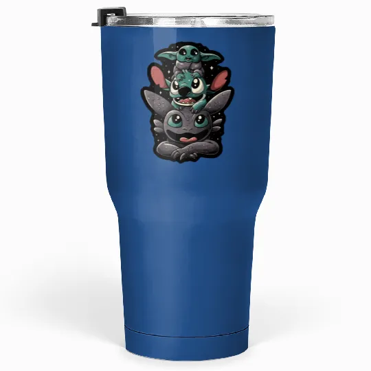 Disney Stitch and Toothless Tumblers 30 Oz