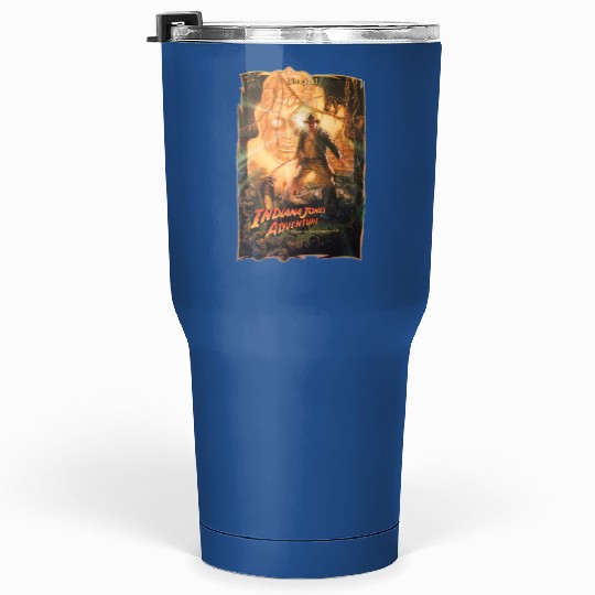 Indiana Jones Adventure Disneyland 1995 Tumblers 30 Oz, Indiana Jones Tumblers 30 Oz
