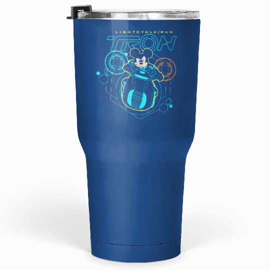Mickey Mouse Tron Lightcylce Tumblers 30 Oz, Disney Tron Lightcylce Run Ride Tumblers 30 Oz