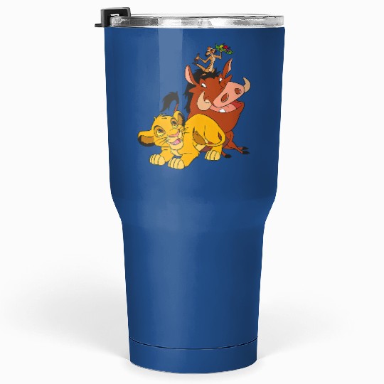 Disney The Lion King Young Simba Timon And Pumbaa Tumblers 30 Oz, Magic Kingdom Trip  Tumblers 30 Oz Family Birthday Gift