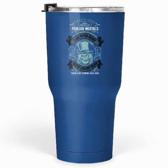 Haunted Mansion for Disneyland or Disneyworld, Hatbox Ghost Tumblers 30 Oz