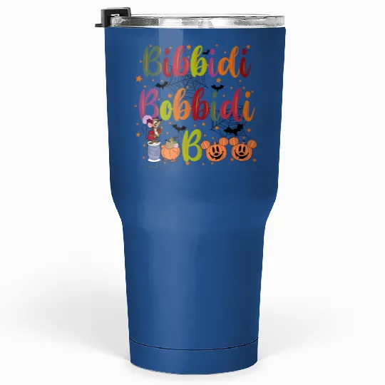 Bibbidi Bobbidi Boo Halloween Tumblers 30 Oz, Jaq And Gus Halloween Tumblers 30 Oz, Disney Cinderrella