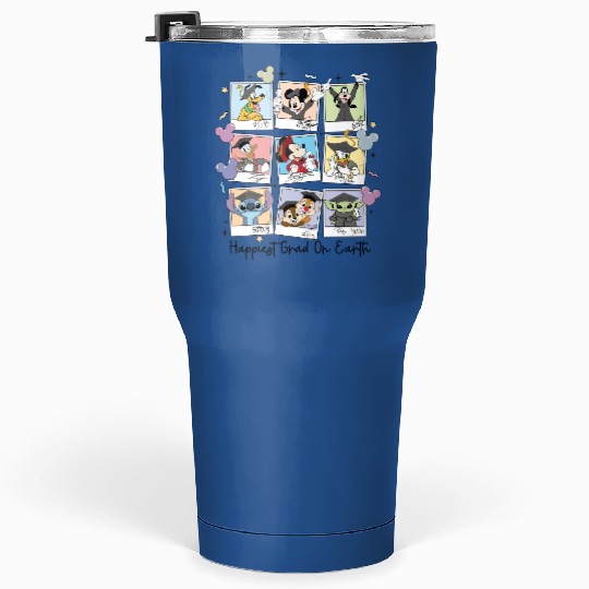 Disney Happiest Grad On Earth Tumblers 30 Oz, Disney Graduation Tumblers 30 Oz,