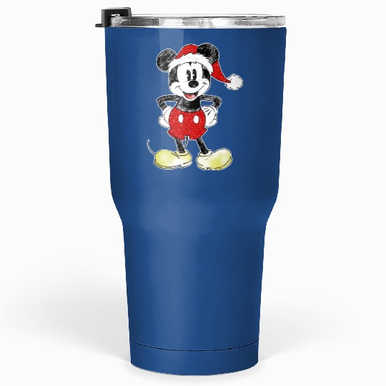Disney Mickey Mouse Tumblers 30 Oz Christmas Santa Claus Tumblers 30 Oz