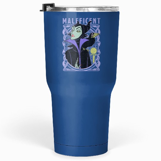 Discover Disney Sleeping Beauty Maleficent Old School Pos Tumblers 30 oz