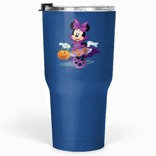 Disney Halloween Minnie Mouse Raglan Baseball Te Tumblers 30 oz