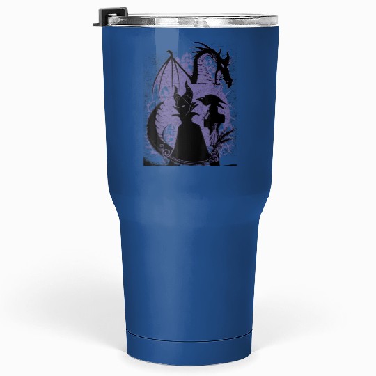 Discover Disney Sleeping Beauty Maleficent Dragon Silhoue Tumblers 30 oz