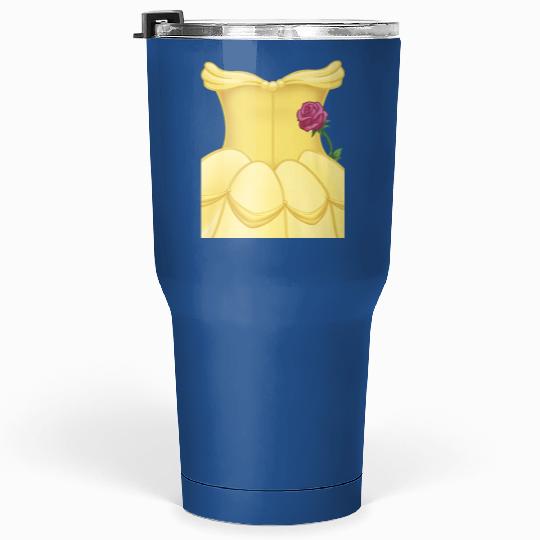 Disney Beauty And Beast Belle Dress Costume Hall Tumblers 30 oz
