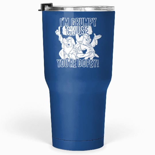 Disney Snow White Grumpy Cause Youre Dopey Graph Tumblers 30 oz