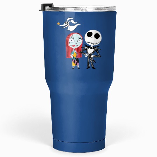 Disney Nightmare Before Christmas Jack and Sally Tumblers 30 oz