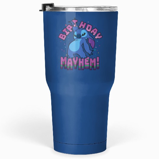 Disney Lilo Stitch Disco Dance Birthday Mayhem Tumblers 30 oz