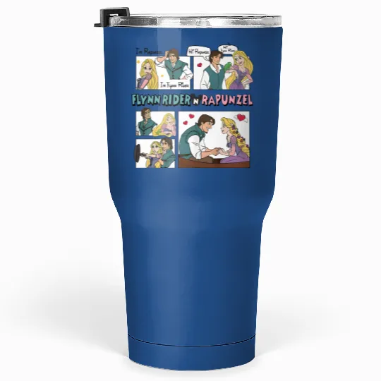 Tangled Couple Tumblers 30 Oz, Rapunzel And Flynn Rider Couple Tumblers 30 Oz, Disney Valentines Tumblers 30 Oz