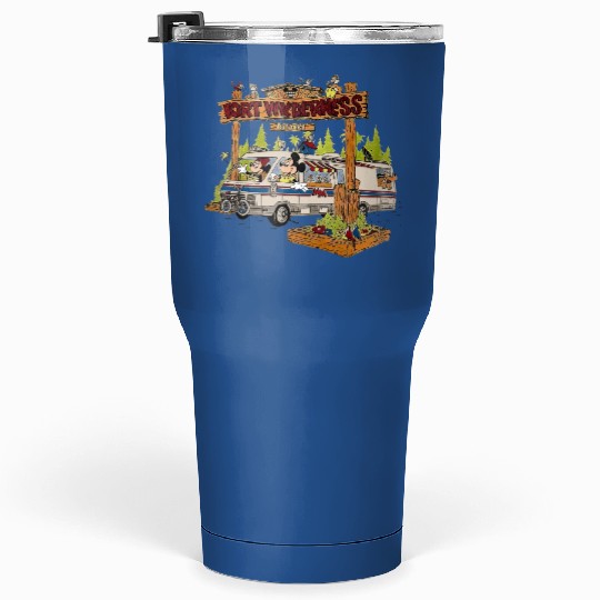 Discover Fort Wilderness Vintage 80's Style Disney Resort Tumblers 30 Oz