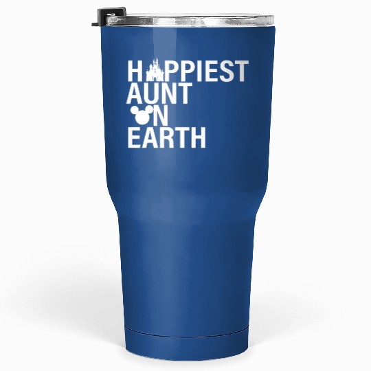 Happiest Auntie on Earth Tumblers 30 Oz, Disney Aunt Tumblers 30 Oz