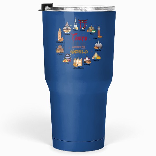 Disney Epcot World Showcase Countries Food Taste Your Way Around The World Tumblers 30 Oz, Epcot Food and Wine Festival 2023