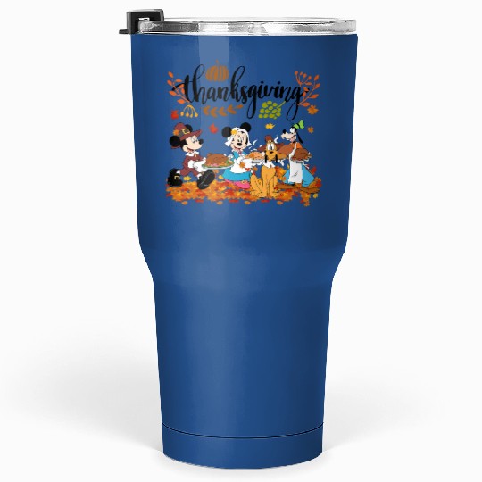 Mickey & friends Happy Thanksgiving Tumblers 30 Oz, Disney thanksgiving Tumblers 30 Oz, Disney Thanksgiving Tumblers 30 Oz