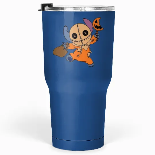 Funny Stitch ,Disney Halloween , Retro Horror Halloween , Horror Movie Character Sh Tumblers 30 oz