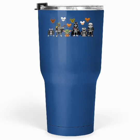 Star Wars Skeleton Halloween Tumblers 30 Oz, Vintage Disney Star Wars Halloween