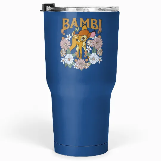 Bambi Tank, Bambi Flower Tumblers 30 Oz, Disney Bambi Tank