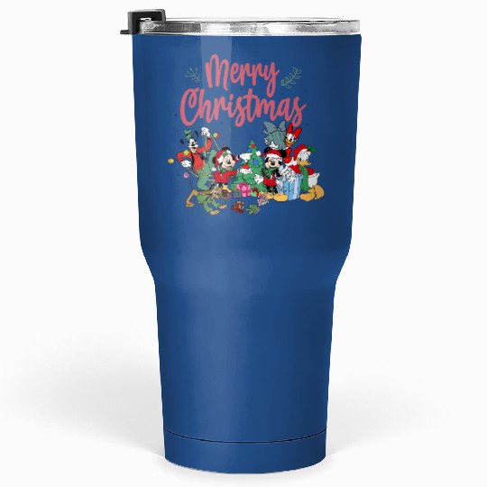 Disney Mickey And Friends Christmas, Christmas Disney Family, Christmas Gift Tumblers 30 Oz