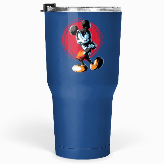 Retro Disney Mickey Angry Tumblers 30 Oz, Disney Mickeyu Mouse Tumblers 30 Oz