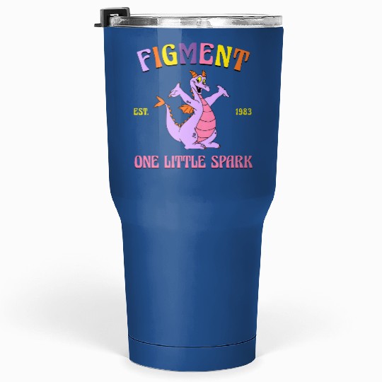 Retro Figment Tumblers 30 Oz, Figment Est 1983, One Little Spark, Journey Into Imagination, Disneyland Tumblers 30 Oz