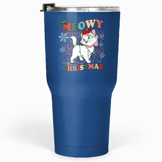 Disney Aristocats Santa Marie Cat Christmas Lights Costume Tumblers 30 Oz
