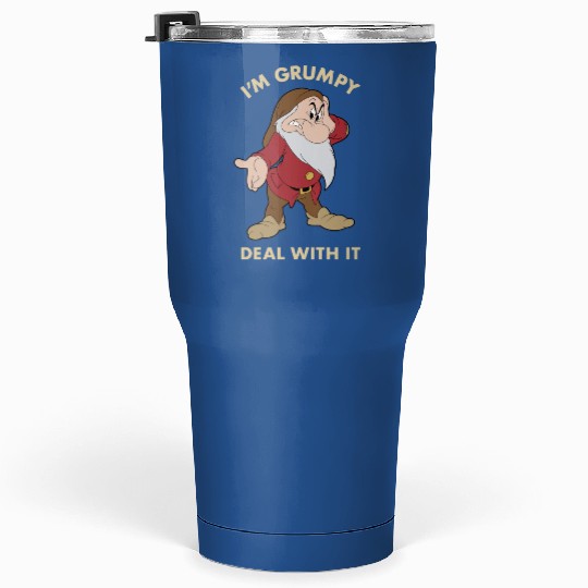 Disney Snow White I'm Grumpy Deal With It Portrait Tumblers 30 Oz Tumblers 30 Oz