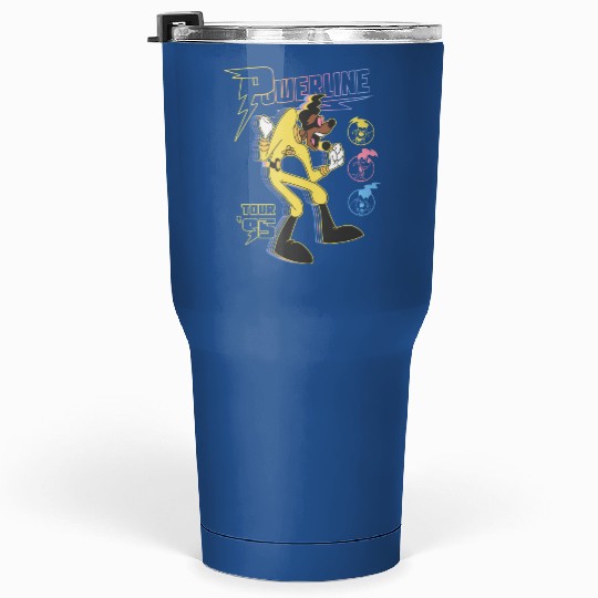 Goofy Movie Powerline Stand Out Tour '95 Double Sided Tumblers 30 Oz, Disneyland Goofy Powerline Tumblers 30 Oz