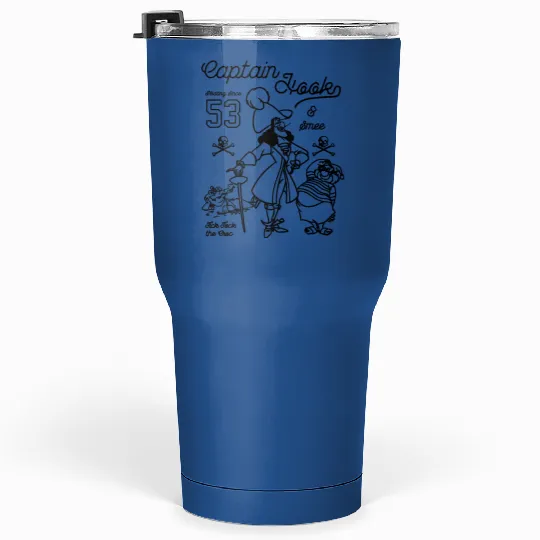 Disney Peter Pan Captain Hook And Mr. Smee Tumblers 30 Oz