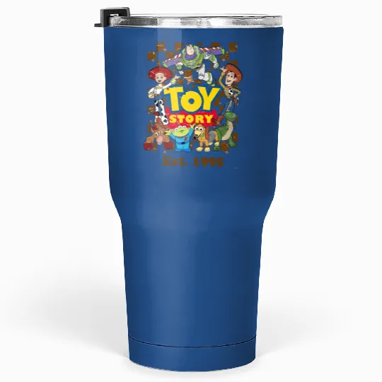 Vintage Disney Pixar Toy Story 1995 Characters Tumblers 30 Oz, Disneyworld Tumblers 30 Oz, Disneyland Tumblers 30 Oz