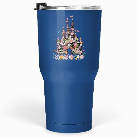 Floral Castle Tumblers 30 Oz, Family Vacation Tumblers 30 Oz, Disneyland Tumblers 30 Oz