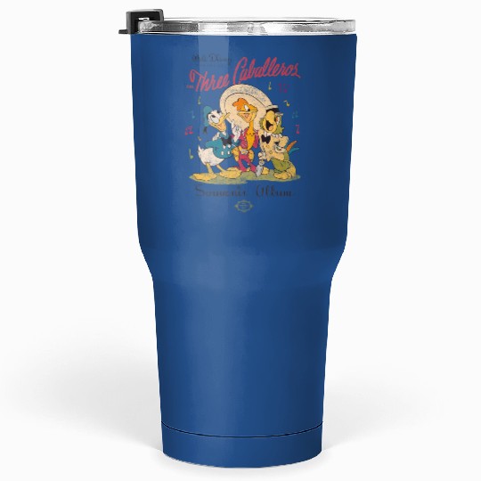 Disney Three Caballeros Mexico Tumblers 30 Oz, Donald Duck Jose Carioca Panchito Friends Tumblers 30 Oz