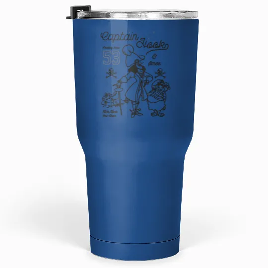Disney Peter Pan Captain Hook And Mr. Smee Outline Sketch Tumblers 30 Oz